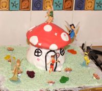 Tinkerbell House Cake